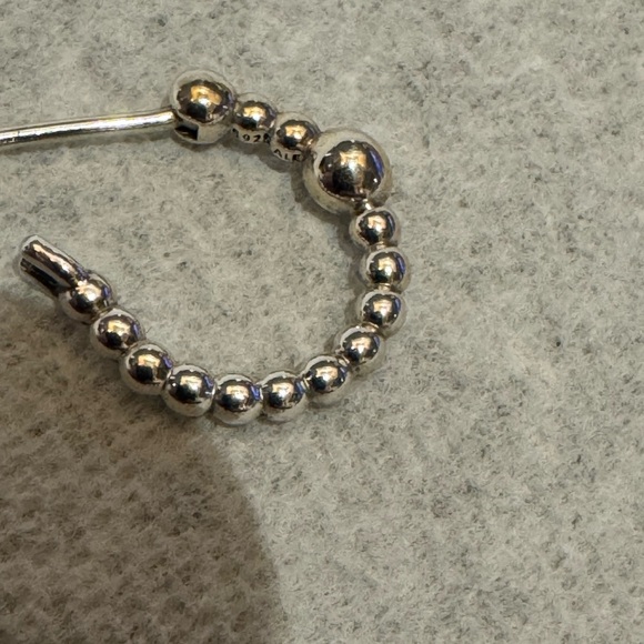 Pandora Small beaded Hoop Earrings - Picture 2 of 3